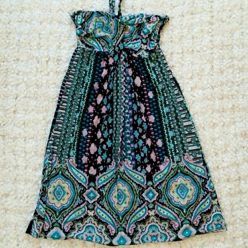 Julia Fashion Floral strapless dress